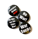 Anti-War 1" Buttons (2 designs)