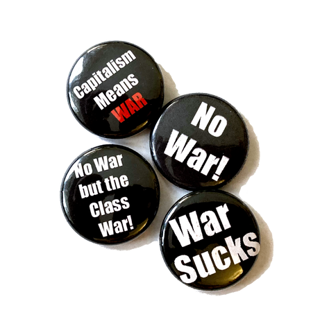 Anti-War 1" Buttons (2 designs)