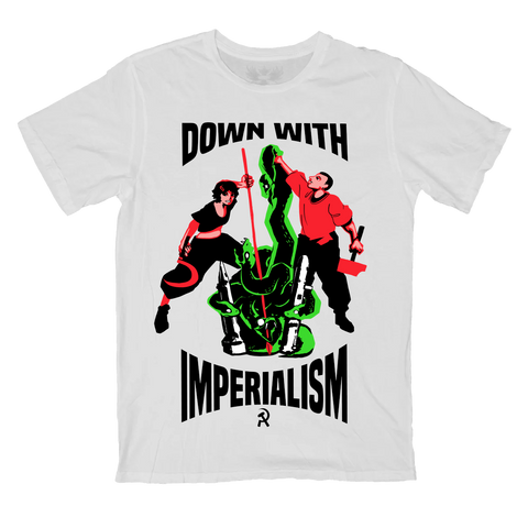 Down With Imperialism T-Shirt - White