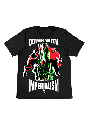 Down With Imperialism T-Shirt - Black
