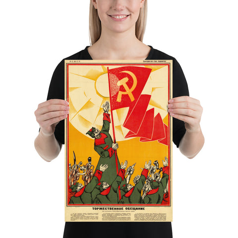 Red Army Pledge Poster