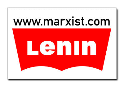 Lenin / Levi's Logo Sticker