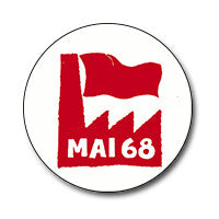 May / Mai 1968 1" Button (Red on White)
