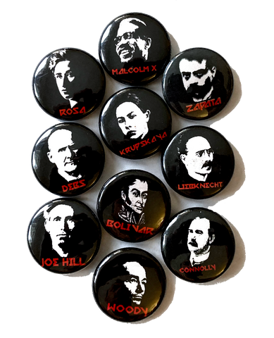 Socialist & Revolutionary Portrait 1" Buttons (10 designs)