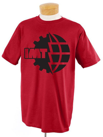 New IMT Logo Black on Red T-Shirt