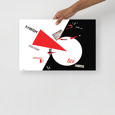 Red Wedge Poster