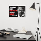 "You Can't Have Capitalism without Racism" Malcolm X Poster